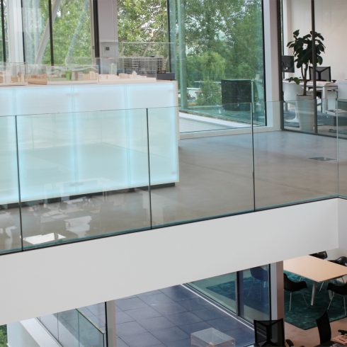 Balustrade vide glas